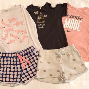 Girls Size 12, 5-Piece Crewcuts/Nordstrom/Nike Bundle. MIXX-n-Match. EUC.